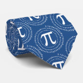 Cravate Symbole Pi 3.14 Nombre Spiral Pi Day Blue (Roulé)