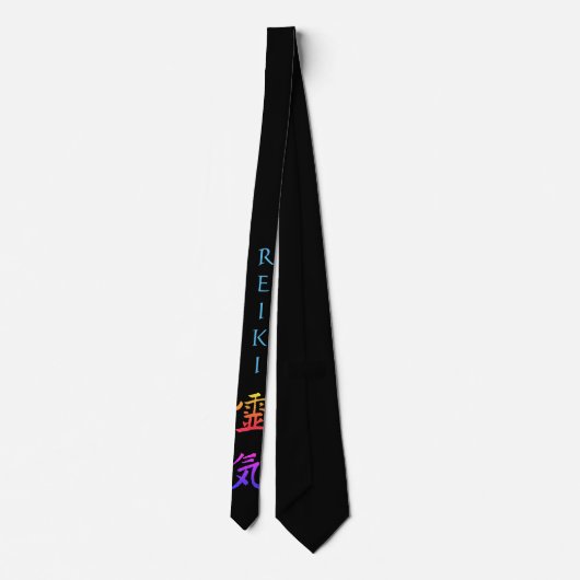 Cravate Symbole Reiki arc-en-ciel (Dos)