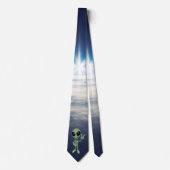 Cravate SYMBOLE VERT Alien Peace V (Devant)