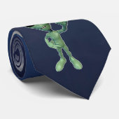 Cravate SYMBOLE VERT Alien Peace V (Roulé)