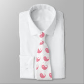 Cravate Symbole Yin-Yang rose (Attaché)