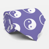 Cravate Symbole Yin Yang - tatouage solide design 2 (Roulé)