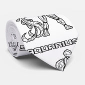 Cravate SYMBOLE Zodiaque Aquarius (Roulé)