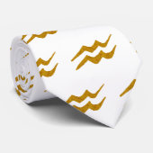 Cravate SYMBOLE Zodiaque Aquarius SIGNE D'Astrologie (Roulé)