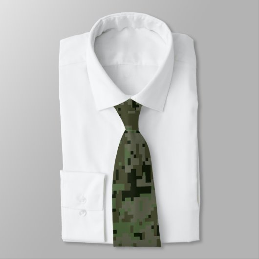 Cravate SYMBOLE Zodiaque Gemini sur Camouflage numérique v (Attaché)