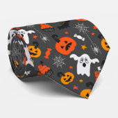 Cravate Symboles d'Halloween motif (Roulé)