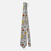 Cravate Symboles Klee – Forme Monochrome (Devant)