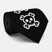 Cravate Symboles simples - SKULL & BONNES + vos idées (Roulé)