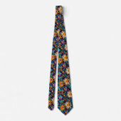 Cravate Symphonie florale Necktie d'Art Quillé (Dos)