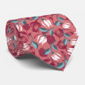 Cravate Symphonie Tulip : Motifs floraux (Roulé)