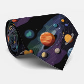 Cravate Système solaire (Roulé)