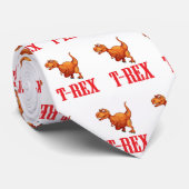 Cravate T-Rex - dinosaure pour des enfants de filles de (Roulé)