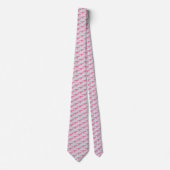 Cravate T-Rex Tyranosaurus King Dinosaure Power rose Grey (Devant)