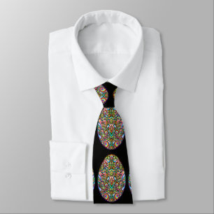 Cravate T-Shirt Bio pour Enfants Motif Psychédélique Œuf d