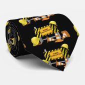 Cravate T-Shirt EN CONSTRUCTION (Roulé)