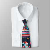 Cravate T-shirt père Noël (Attaché)