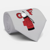 Cravate T-shirts et cadeaux rouges de golf de sac de golf (Roulé)