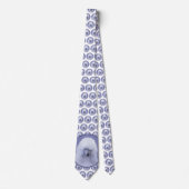 Cravate Tableau blanc standard de caniche - Art original d (Devant)
