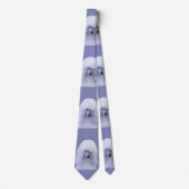 Cravate Tableau blanc standard de caniche - Art original d (Devant)