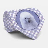 Cravate Tableau blanc standard de caniche - Art original d (Roulé)