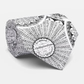 Cravate Tableau de multiplication de Steampunk de génie de (Roulé)