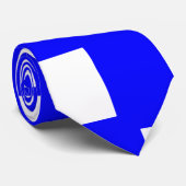 Cravate Tableau d'échecs bleu et blanc (Roulé)