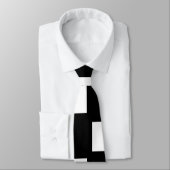 Cravate Tableau d'échecs noir et blanc (Attaché)