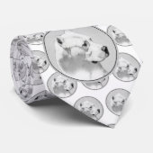 Cravate Tableau Dogo Argentino - Art Chien original (Roulé)