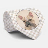 Cravate Tableau Français Bulldog (Sable) - Joli Original D (Roulé)