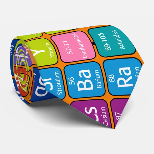 Cravate Tableau périodique des éléments (Roulé)