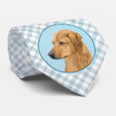 Cravate Tableau Rhodesian Ridgeback - Art Chien original (Roulé)