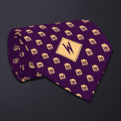 Cravate Tableur Comptable Violet