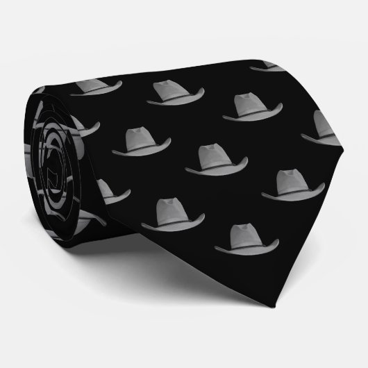 Cravate Tablier de cow-boy de rodéo occidental gris (Roulé)