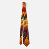 Cravate Taché brillant du rouge à l'orange, un peu vert (Dos)