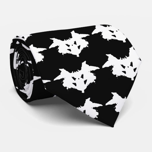 Cravate Tache d'encre de Rorschach (Roulé)