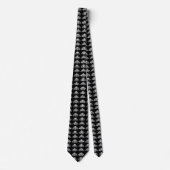 Cravate Taches en noir, blanc et gris (Devant)
