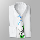 Cravate TAITIARE (Bleu) sur fond blanc (Attaché)