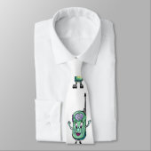 Cravate Talkies-walkies, animés, amusement, vert (Attaché)