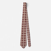 Cravate Tambour rouge Kaleidoscope Motif Necktie (Devant)