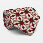 Cravate Tambour rouge Kaleidoscope Motif Necktie (Roulé)