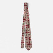 Cravate Tambour rouge Kaleidoscope Motif Necktie (Dos)