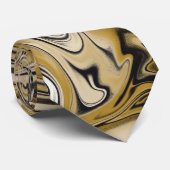 Cravate Tan Brown en marbre Motif (Roulé)