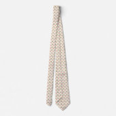 Cravate Tan necktie featuring a subtle geometric pattern  (Dos)