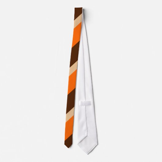Cravate Tan orange et Brown (Dos)