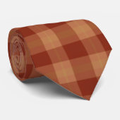 Cravate Tan Tartan (Roulé)