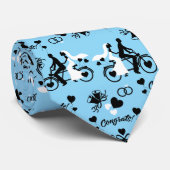 Cravate Tandem De Cyclisme Romantique Mariage Et Fiançaill (Roulé)