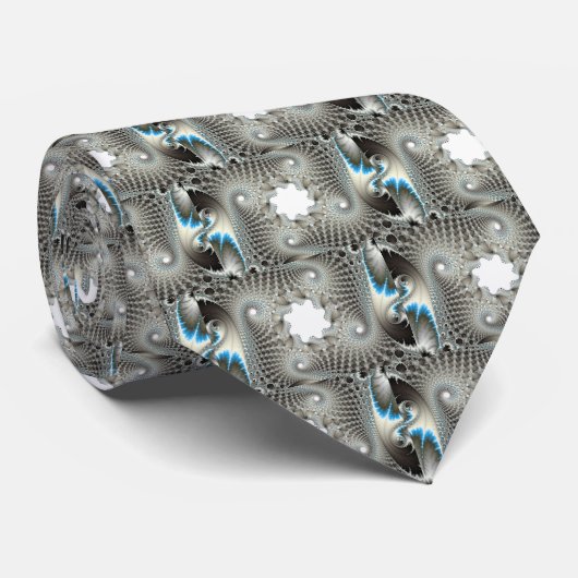 Cravate Tangée en bleu (Roulé)