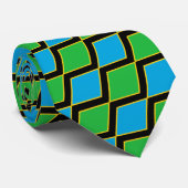 Cravate Tanzanie Cravates, mode Drapeau tanzanien, affaire (Roulé)