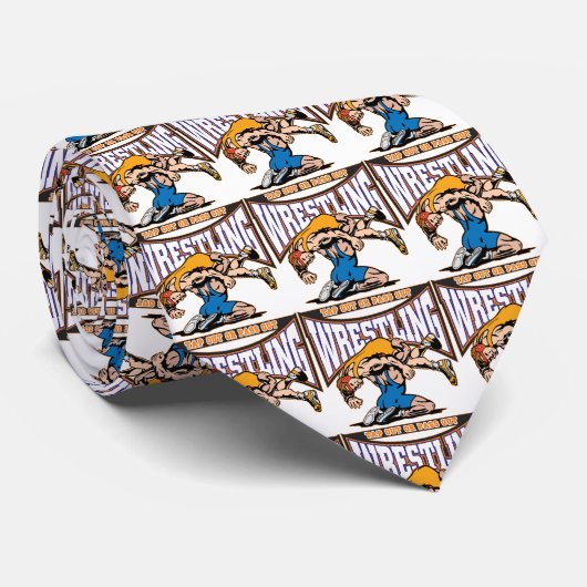 Cravate Tapez les lutteurs (Roulé)