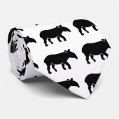 Cravate Tapir noir (Roulé)